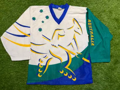 Game Worn Australia Roller Hockey Jersey, View more