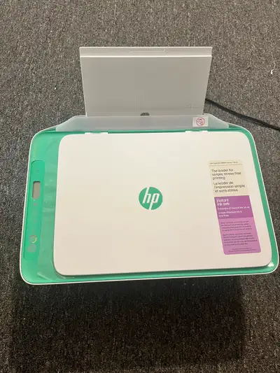 HP Printer with Paper and ink, View more