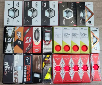 Mix of 7.5 Dozen Brand New Golf Balls, View more