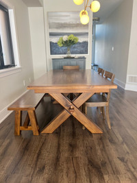 Solid wood dining set 