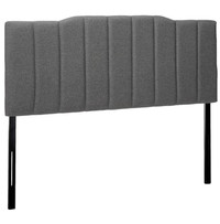 ZINUS UPHOLSTERED FULL-SIZE HEADBOARDGREY