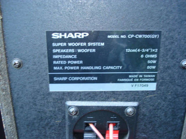 Sharp mini system Model CD 700 in Stereo Systems & Home Theatre in Oshawa / Durham Region - Image 4