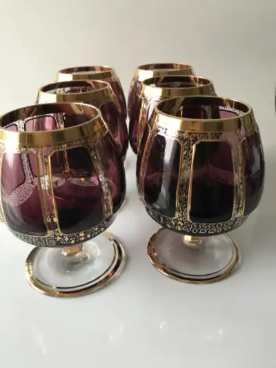 Bohemian Brandy Glasses, View more