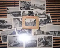 16 photo cards in mailer for Evangeline Nova Scotia 1930s era