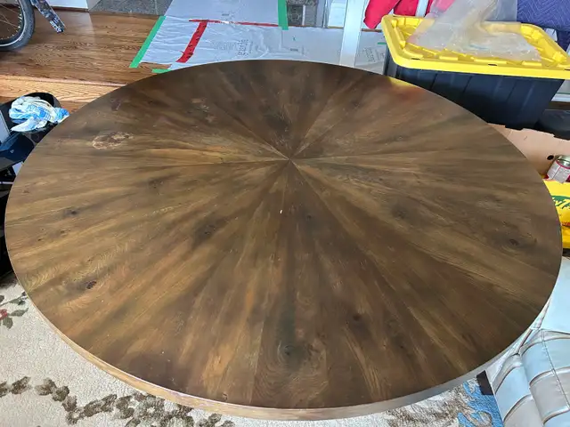 54 inches circular wood dining table in Dining Tables & Sets in City of Toronto - Image 3