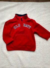 Old navy fleece sweater, 12-18 mth
