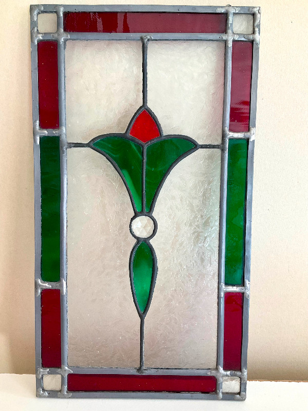 Stained glass traditional leaded window panel in Arts & Collectibles in Mississauga / Peel Region - Image 3
