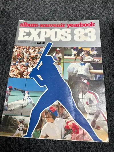 1983 "Montreal Expos Album Souvenir Yearbook" Magazine in French & English(F)