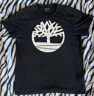 TIMBERLAND (Size M) Brand Logo Black Tee, View more