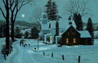 Art poster Silent Night Bill Saunders - Poster overall size is 1