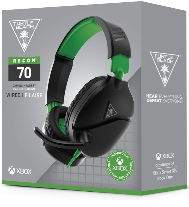 Turtle Beach Recon 70 Gaming Headset for Xbox PlayStation PC in Speakers, Headsets & Mics in City of Toronto