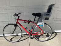Thule RideAlong frame mount child bike seat light gray