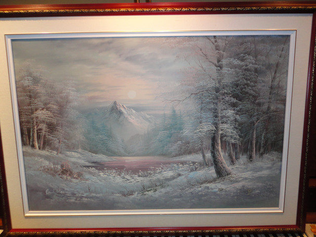 Peinture paysage d'hiver dans Décoration intérieure et accessoires  à Laval/Rive Nord