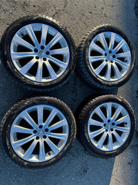 Nokian Hakkapeliitta R3 winter tires 205/50/17 on Subaru Rims