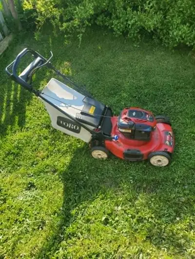 Toro gas Lawnmower with bag and self propelled personal pace, View more