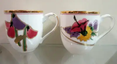 SET OF 2 COLLECTOR TEA/COFFEE CUPS - VINTAGE NORITAKE THE GINZA, View more
