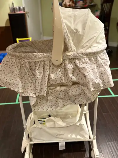 Removable Baby bassinet with stand music, sounds, light and vibr, View more
