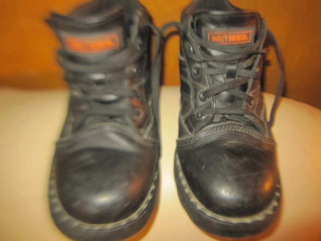 Harley Davidson Leather Boots Shoes Black in Men's Shoes in City of Toronto