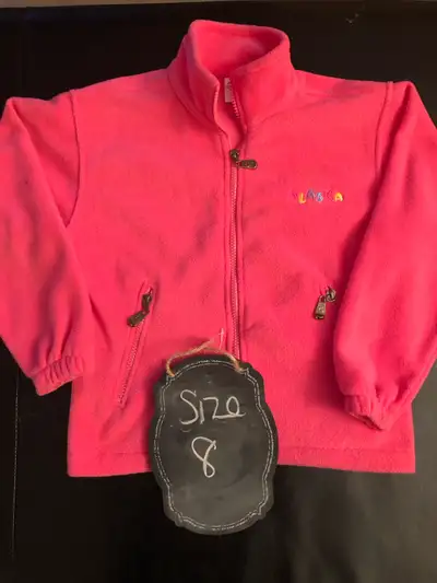 Girls Pink Fleece Alaska jacket - small 7/8 - NWOT, View more