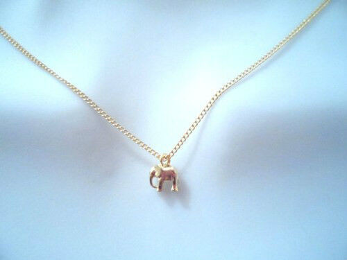 Tiniest, Cute, Baby, Elephant, Gold, Plated, Necklace in Jewellery & Watches in City of Toronto - Image 2