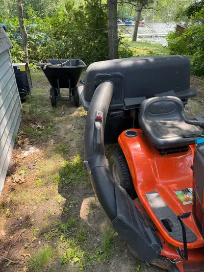 Husqavarna   Lawn Tractor and bagger., View more