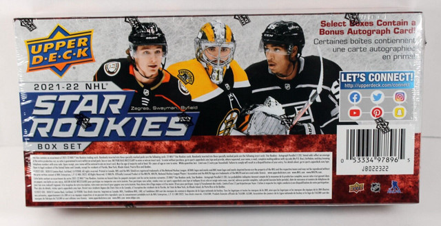 UPPER DECK ... 2021-22 NHL STAR ROOKIE SET ... CAUFIELD, SWAYMAN in Arts & Collectibles in City of Halifax - Image 2