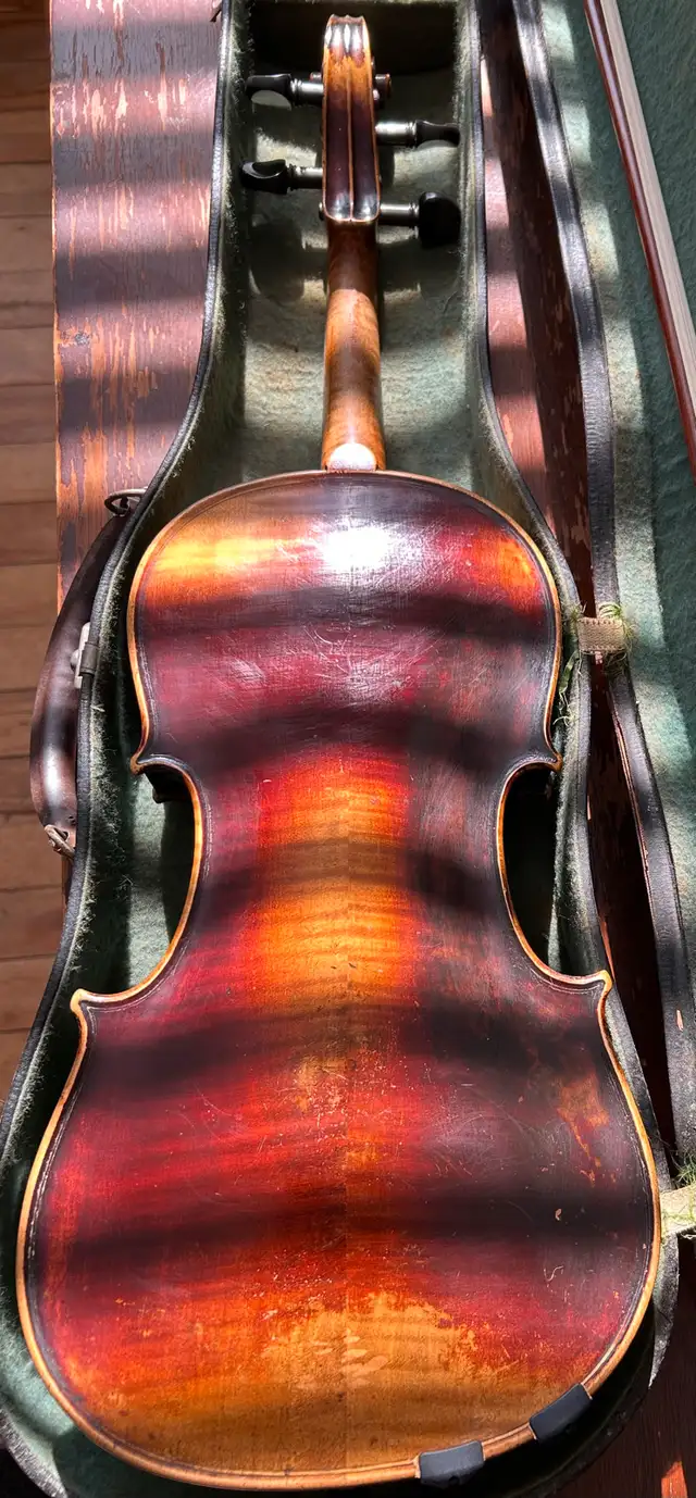 1920-30 German Stradivarius 4/4 violin kit, antique, $675, obo.62854391330433123