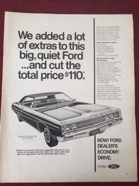 1970 Ford Galaxie 500 Original Ad