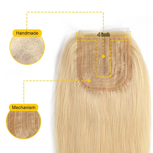 Brand new 613 Blonde Lace Closure 4*1 T Part Straight in Health & Special Needs in Kitchener / Waterloo - Image 4