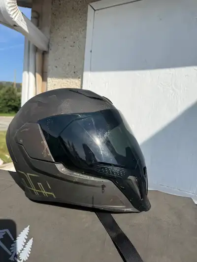 Icon airflite helmet. Size small. Only worn 4 times so not broken in yet. The padding is a little on...