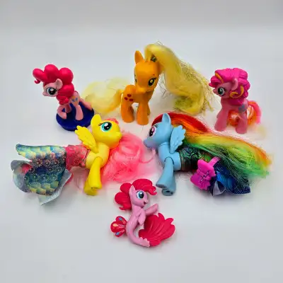 My Little Pony Lot Applejack Rainbow Dash Fluttershy Land And Sea Pinkie Pie Read You Have Great Tas...