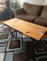 Live edge coffee table