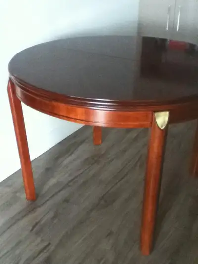 2 panneaux extension 41'' po X 17'' pouces chacun en érable massif au fini cerisier pour table à dîn...