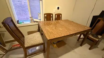 dining table with 4 chairs, View more