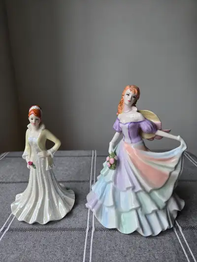 2 small Coalport figurines, View more