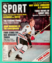 Sport Magazine, April 1968, Bobby Hull Cover