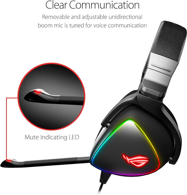NEW ASUS ROG Delta USB-C Gaming Headset in System Components in Edmonton - Image 3