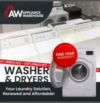REFURBISHED TOP LOAD/FRONT LOAD WASHER CLEARANCE SALE!!