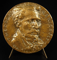 Médaille de Théodore Géricault, Peintre 7cm bronze -
