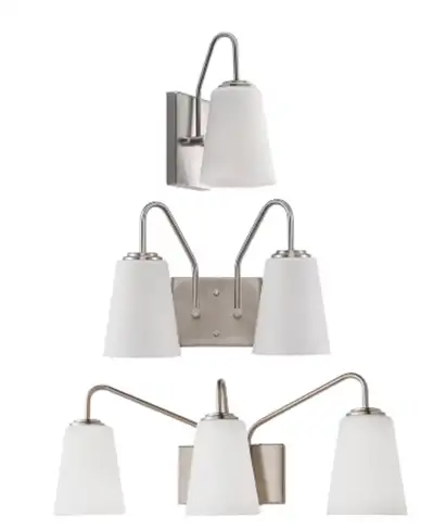 Brand New Vanity Light 3-Light Brushed Nickel – Sealed, View more