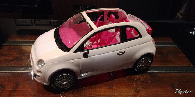 Barbie fiat 500 blanche outlet