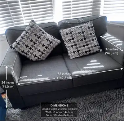 Grey Loveseat, View more