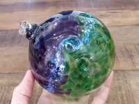 Gorgeous Art Glass Hanging Orb Ornament