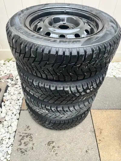 Hankook Winter Tires On rims. 175/65/R14 4 X 100 For small cars. Toyota Echos, Honda Fit, Hyundai Ac...