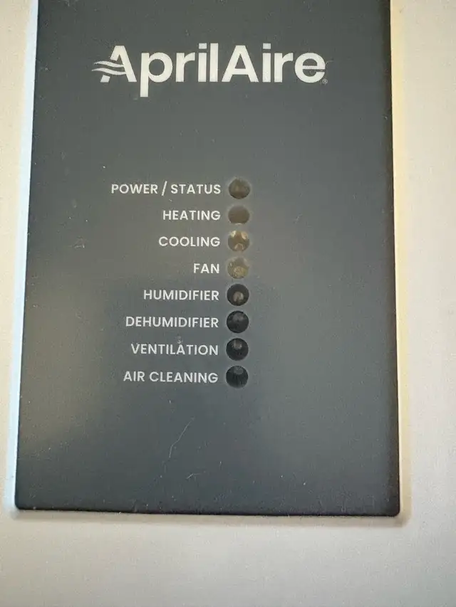 AprilAire thermostat 62864365216002121