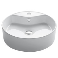Kraus Above-Counter Porcelain White Round Sink
