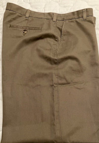 Two Pairs Men's Cotton Casual Pants- Size 38/34 VanHeusen