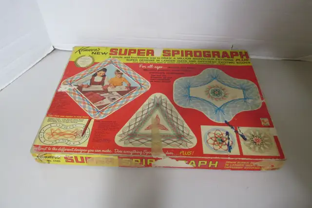 1964 SUPER SPIROGRAPH KENNER #2400 VINTAGE SPIROGRAPH GAME*LIVE*