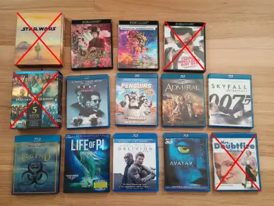 Movies for sale (4K/Blurays), View more