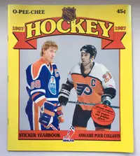 1987 O-Pee-Chee Hockey livre vierge pour stickers auto-collants